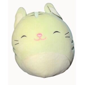 Squishmallows Chase the Cat Kids 8 Inch Green Excellent Glitter Stripes Plush